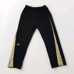 Under Armour Tear Away Basketball Warm Up Pants Black Size L Loose Fit Active